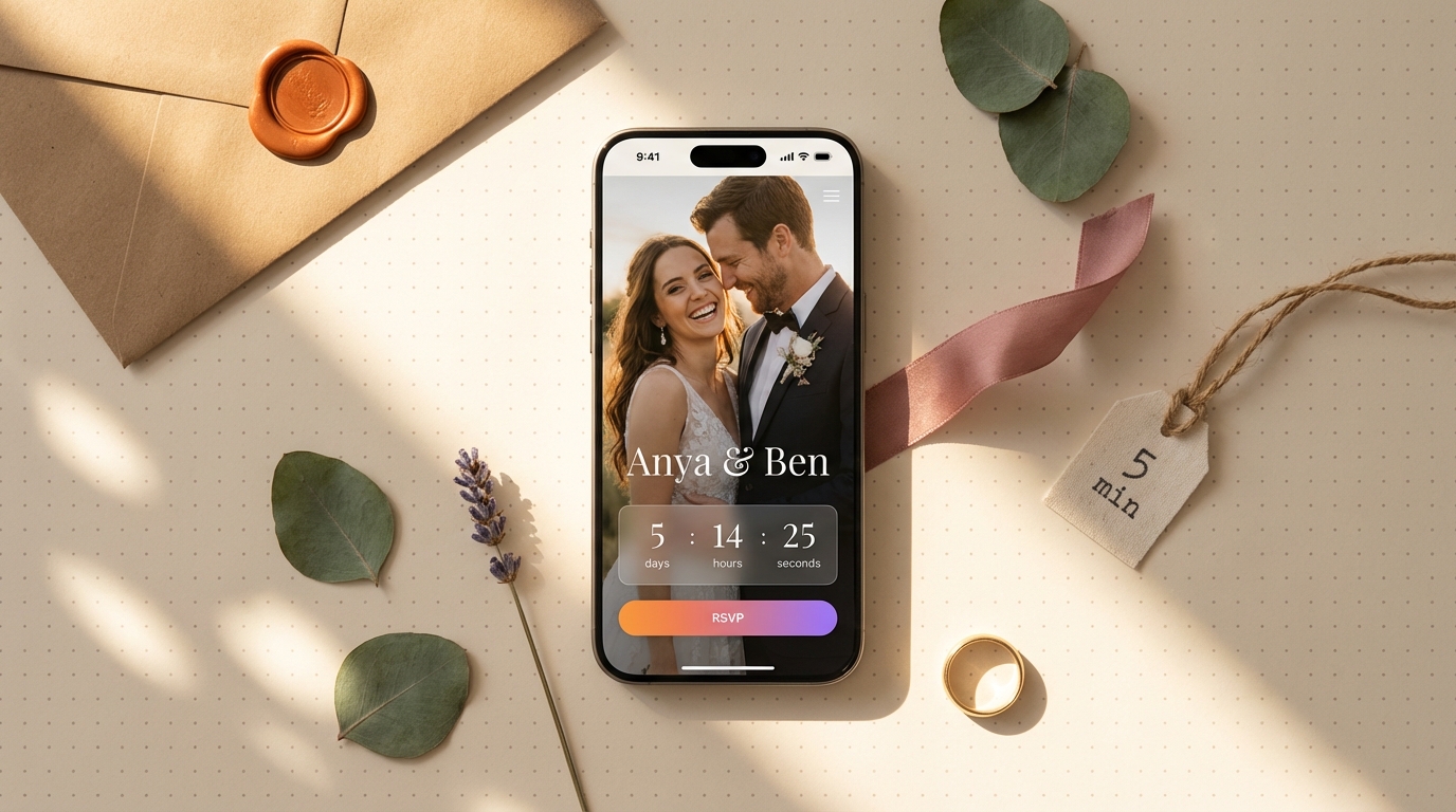 Зачем нужен свадебный сайт и как его создать за 5 минут