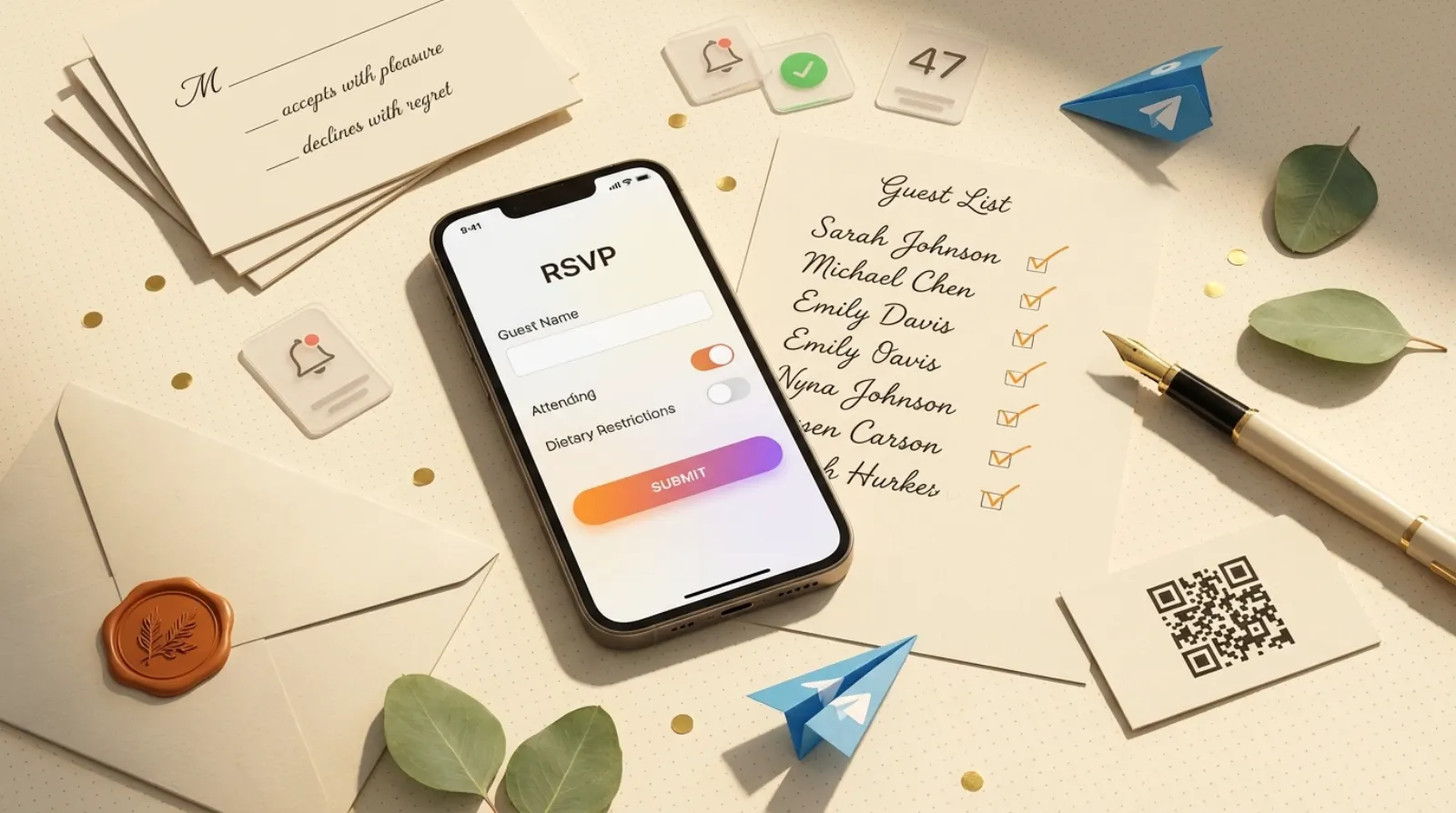 RSVP для свадьбы: как собрать ответы гостей онлайн