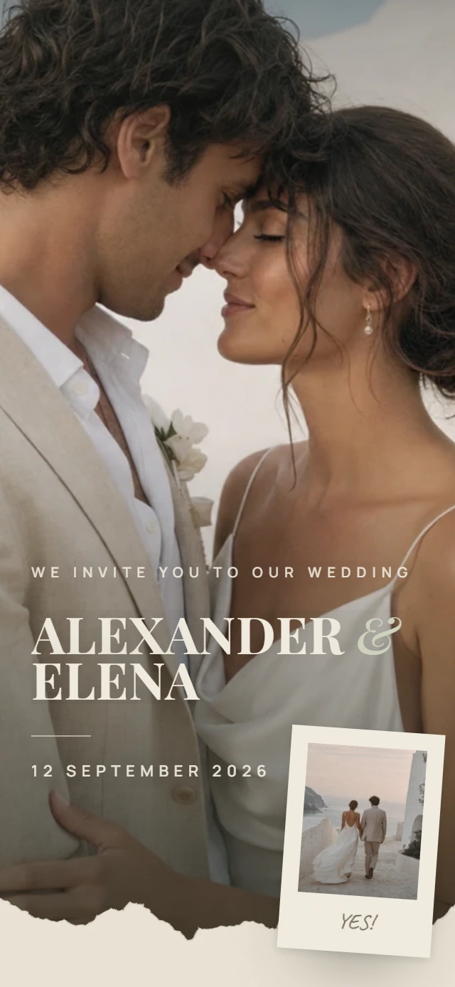 Cypress wedding website template