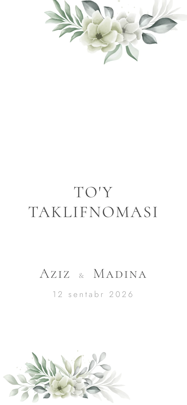 Mayin uyg'unlik to'y sayti shabloni