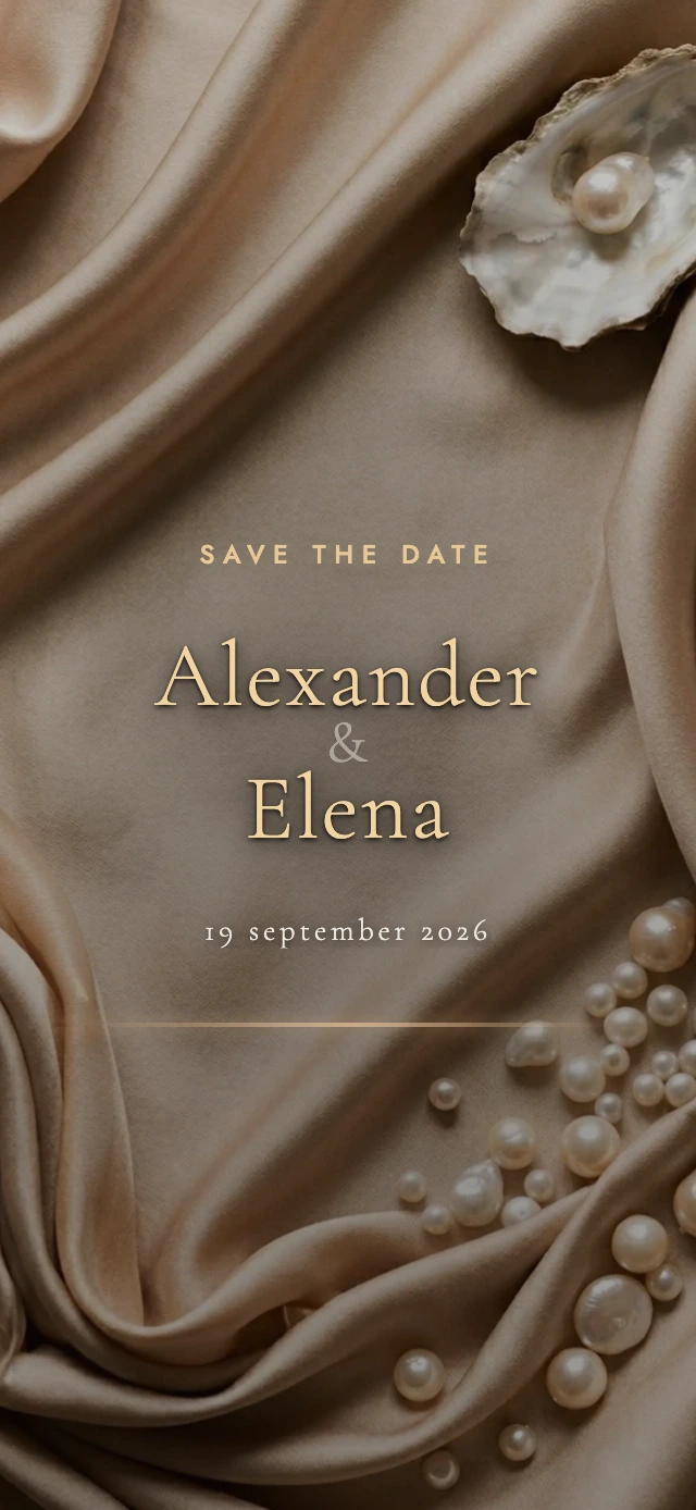 Silk & Pearl wedding website template